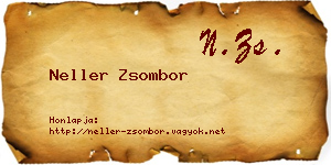 Neller Zsombor névjegykártya